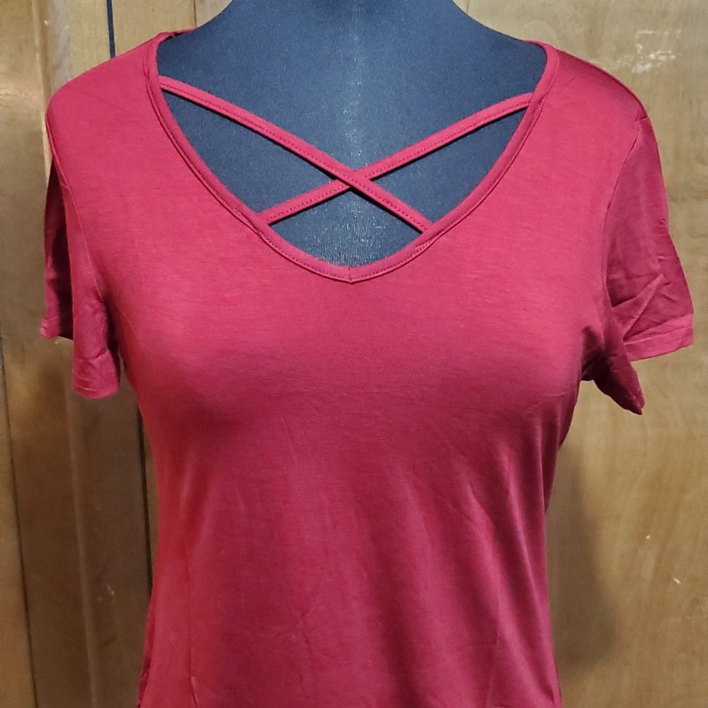 Women's Short Sleeve Tunic Top